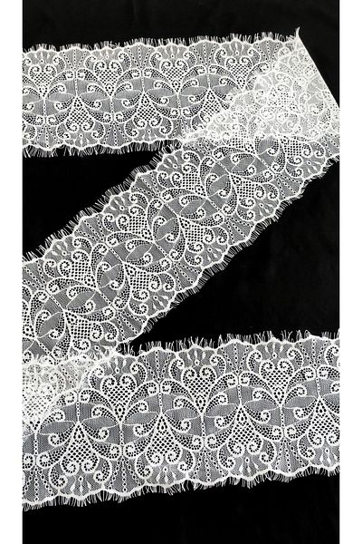 ALTAY TEKSTİL ÜRÜNLERİ White Intermediate Beard Lace 20 Cm (3 Mt)