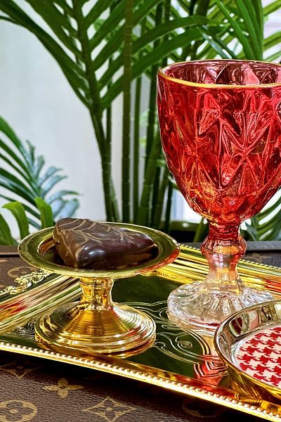 ARTER Home Stairs Single Gold Turkish Delight Bowl