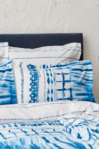 Karaca Home Set cuvertură pilotă Adra 100% bumbac dublu piqué cadou Albastru