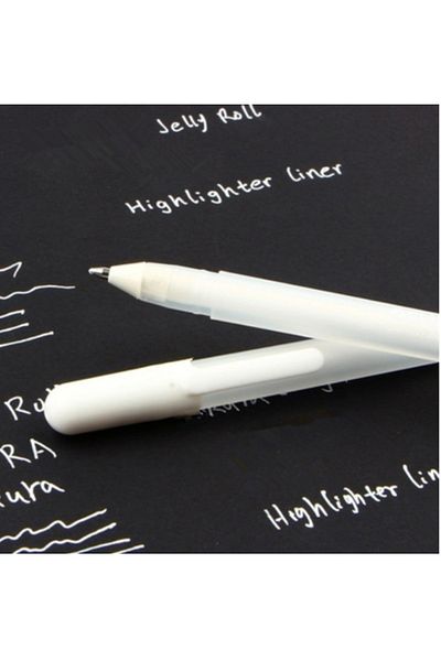 Vox Art White Gel Pen 0.8 Mm 2 Pieces