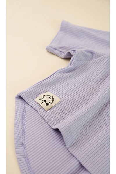 Little Ya Ya Love Organic Unisex Baby Lilac Top and Bottom Set