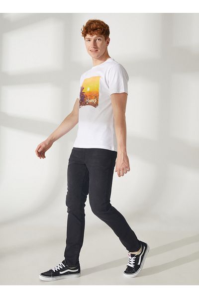 Lee Cooper Ανδρικό T-Shirt 232 LCM121059 JACK ALRAKIS VBL MID