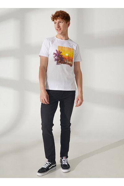 Lee Cooper Ανδρικό T-Shirt 232 LCM121059 JACK ALRAKIS VBL MID
