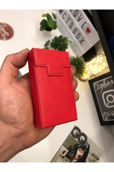 CIGBOXTR Copy - Cigarette Box - Long Slim For Cbp Package - Case Red