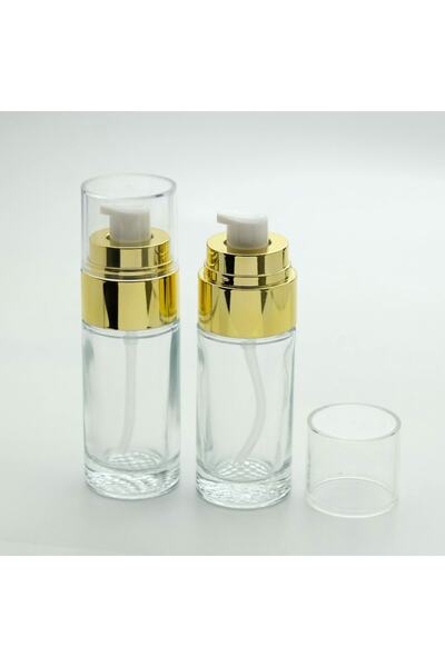 D&B YOL Krem Ve Losyon Şişesi 40 ml (2 ADET) (TEKRAR DOLDURULABİLİR) Şeffaf S...