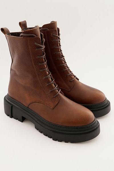 CZ London Ankle Boots - Brown - Flat