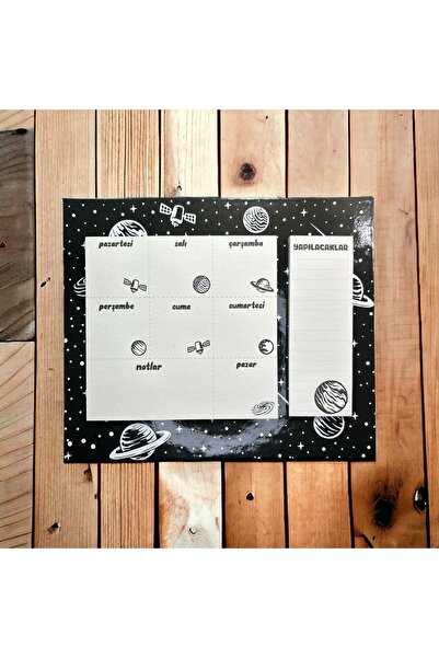 Bubu Ceren Hf01 25x21 104 Pages Weekly Planner and To-do - Space