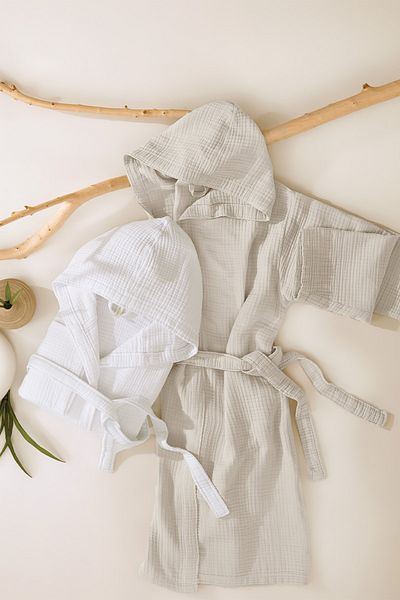 Yataş Μπουρνούζι Ernesta Hooded Muslin - Λινό