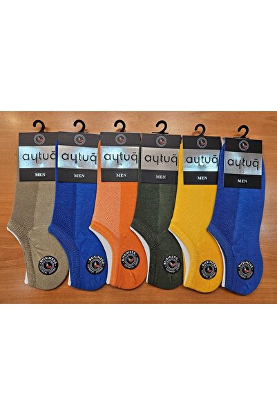 Aytuğ 6 Çift Pamuklu Dikişsiz (seamless) Erkek Görünmez Çorap