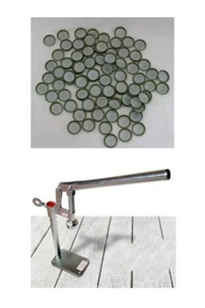 Perodia Şişe Kapatma Aleti Soda Gazoz Kapağı Kapama Makinesi + 500 Adet Gazoz...