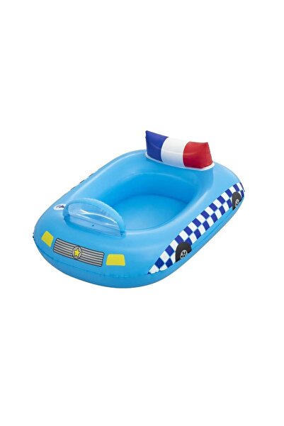 BESTWAY Funspeakers 97cm X 74cm Siren Sesli Polis Arabası Desenli Çocuk Botu