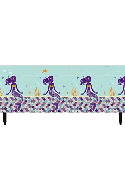 FOKUL مفرش طاولة حورية البحر 120x180 سم لحفلات أعياد الميلاد