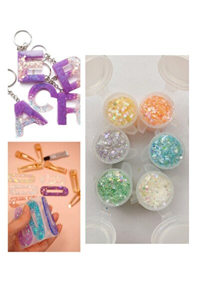 Sirius Hobi Epoksi Chunky Glitters Pastel Sim Seti 25- 30gr
