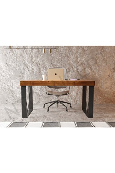 NT Concept Ntconcept Lilien Masif Ağaç Ofis Ve Çalışma Masası(75CM-180CM)