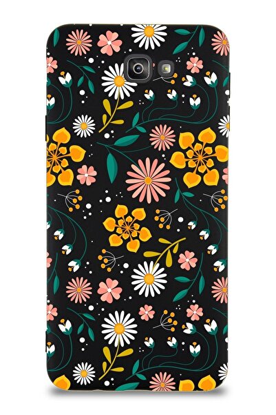 PrintiFy Samsung Galaxy J7 Prime 2 Uyumlu Lansman Kılıf Çiçek Tasarımlı Içi K...