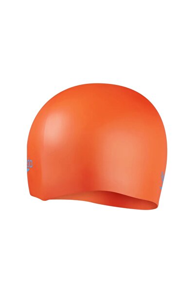 SPEEDO Plain Moud Silc Cap Дитячий силіконовий плавальний капелюх 8-7099014570 Помаранчевий