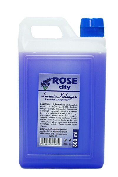 rosecity Rose City Lavanta Kolonya 800 ml
