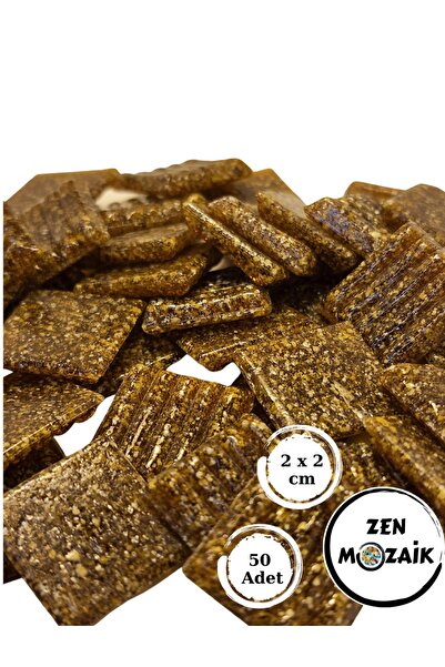 Zen Mozaik Sanatsal Mozaik Çalışmalarınız Için 20x20 Mm (2X2 CM) Renkli Cam M...