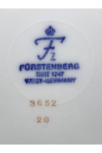 tayfuntufan antika koleksiyon Πιάτο τοίχου Φούρστενμπεργκ Δυτική Γερμανία - 2...