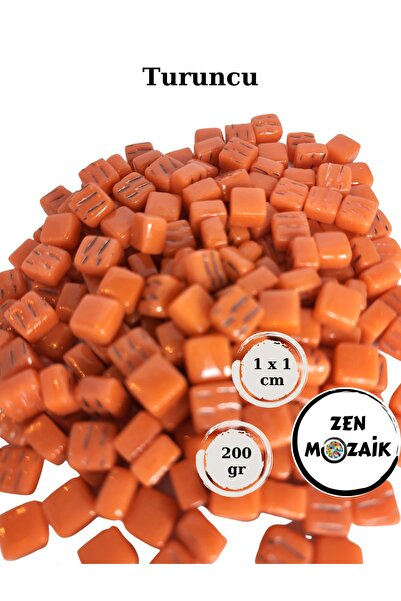 Zen Mozaik Sanatsal Mozaik Çalışmalarınız Için 1 Cm Cam Mozaik Taşı - 10x10 M...