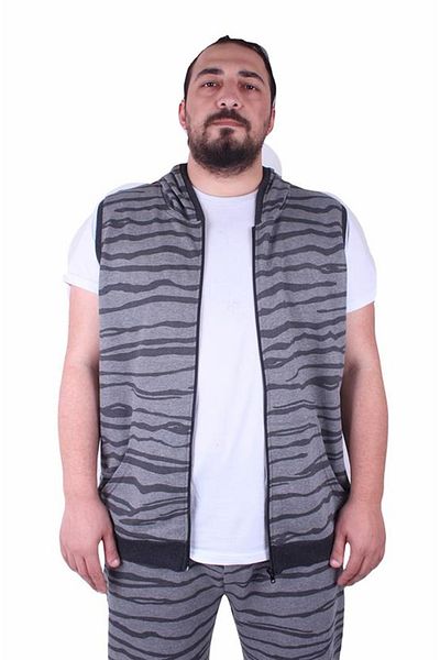 Starbattal Plus Size Unisex Vest 23600 Gray