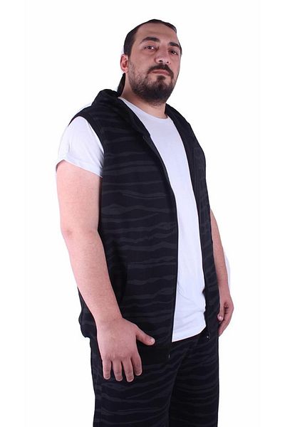 Starbattal Μεγάλο μέγεθος Unisex Γιλέκο 23600 Μαύρο