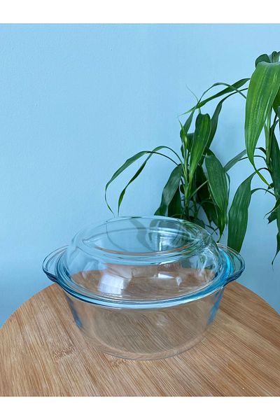 Paşabahçe Medium Pyrex Round Door Oven Container - 59023