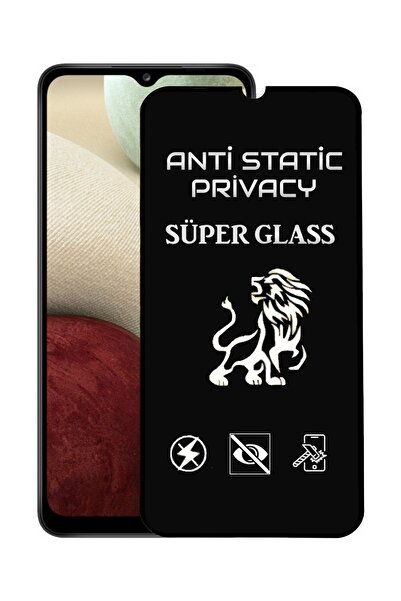 CaseWorld Samsung Galaxy A12 Tam Kaplayan Anti Statik Hayalet Süper Cam Ekran...