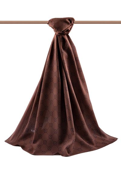 Vissona Γυναικείο σάλι Tan Luxury Medina Silk