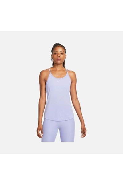 Nike Yoga Cropped Gingham Women's Athlete - Blue - Trendyol