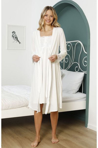 Ladytime Maternity & Maternity Nightgown Dressing Gown Set 1033