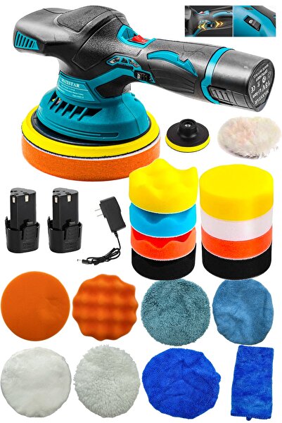 PROXTECH Orbital Kablosuz Akülü Lityum 2x Batarya 6 Devir Ayarlı Detay Pasta ...