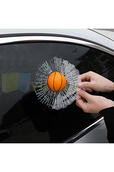 yılmazetic Araba Cam Basketbol Topu Arka Cam Oto Sticker 3d Yapıştırma Yüksek...