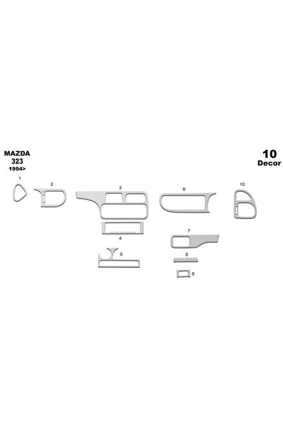 meriç cockpit design ميريتش ®   مازدا 323 S توربيدو أمامي مطلي بالألمنيوم 10 ...