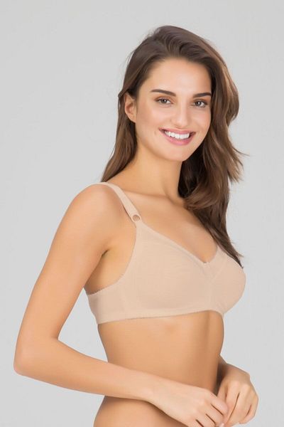 Kom Συσκευασία 3 Σουτιέν Carol Cotton No Underwire Χρώμα δέρματος