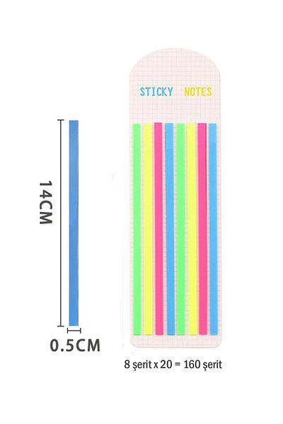 Vox Art Strip Post-it -160 Strip 8 Colors