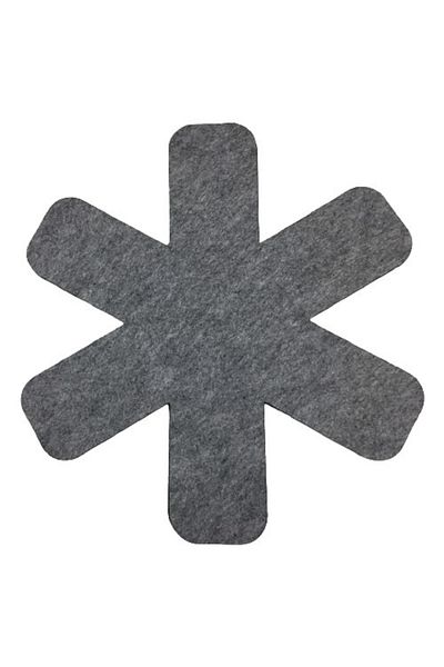 Mini Tasarım Atölyem -pan Anti-Scratch Felt Gray Set (3 Pieces)