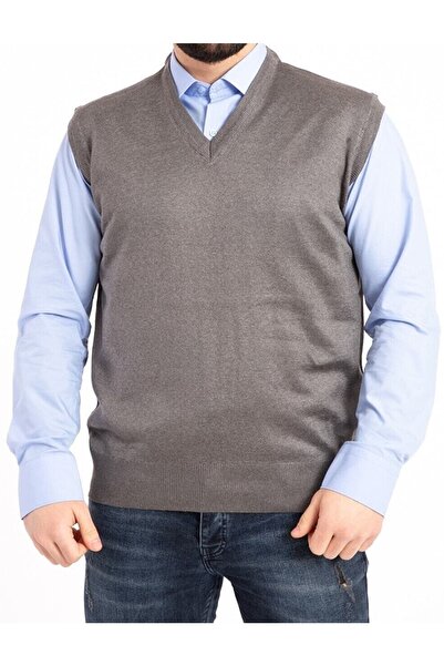 NACAR STORE Men's V-Neck Fine Wool Knitwear Knitted Anti-Pilling Sweater Dad ...