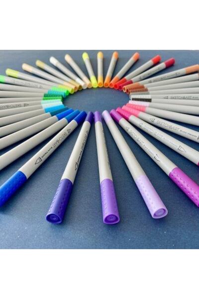 Bruno Visconti Sketch & Art Çift Taraflı Brush Pen Ve Fineliner (FIRÇA UÇLU İNCE UÇ) 36 Renk.