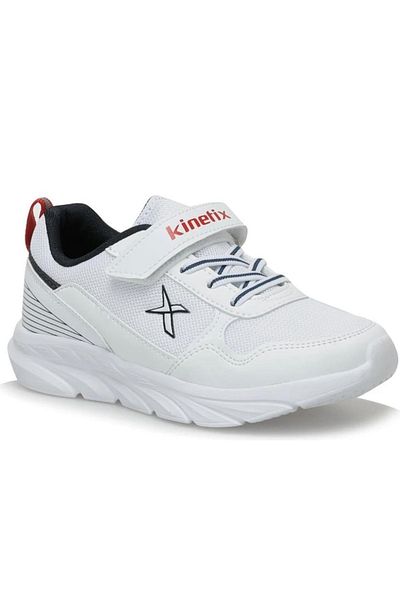 Kinetix Nano Mesh Culoare albă Bleumarin Roșu Detaliu Anorak Respirabil Talpă ușoară Pantofi sport pentru copii 31-