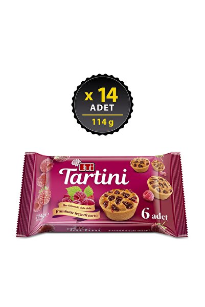Eti Tartini Frambuazlı Turta 114 G X 14 Adet