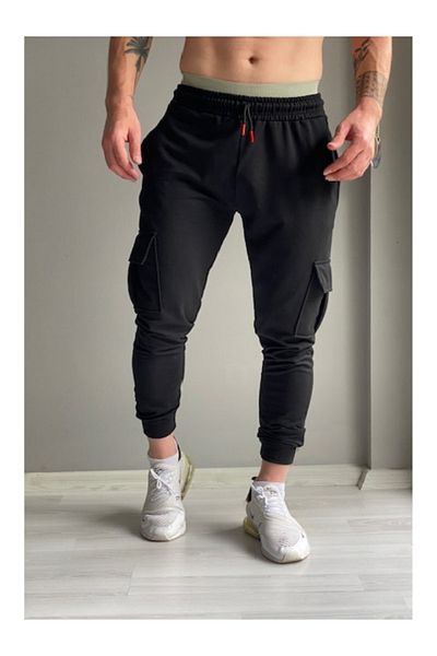 DEEPSENCE Ανδρικό φούτερ Cargo Pocket Μαύρο