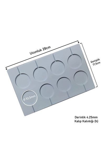 Cesil 8 Li Candy Lollipop Mold