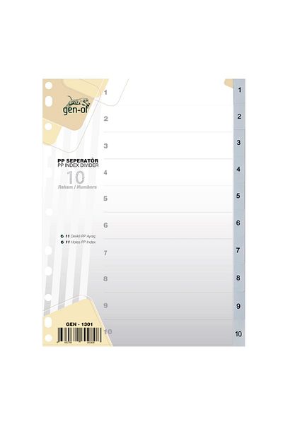 Gen-Of فاصل فاصل 1-10 عدد 3 قطع (gen-1301)