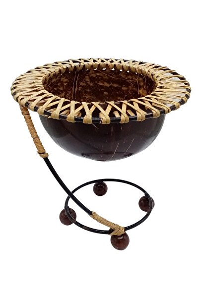 Dünyadan Hediyeler وعاء سكر جوز الهند، وعاء جوز الهند الحلزوني ذو الساق المعد...