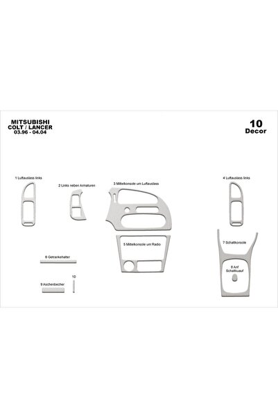 meriç cockpit design ميريتش ®   ميتسوبيشي كولت توربيدو امامي مطلي الومنيوم 10...