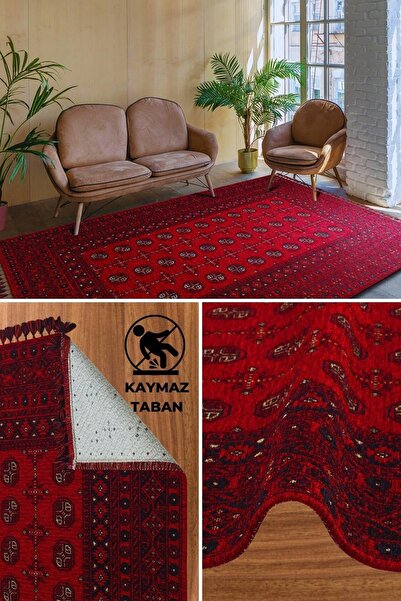 caMekan Yıkanabilir Kaymaz Taban Salon Halısı Antibakteriyel Kaymaz Ince Halı...