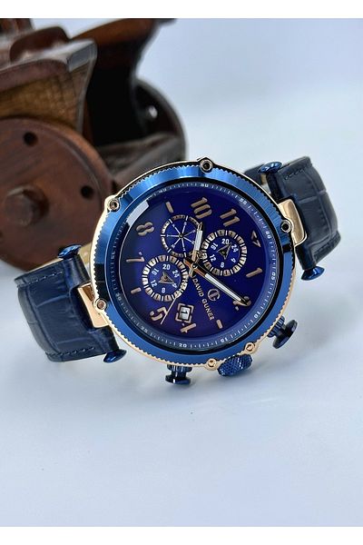 DAVID GUNER Leather Cord Luxury Men's Wristwatch