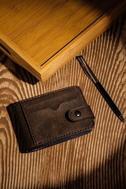MKM MAN Nubuck And Genuine Leather Card Holder/Wallet