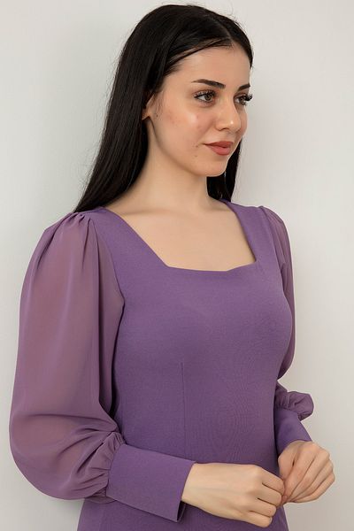 PULLIMM Rochie din șifon cu mâneci 13389